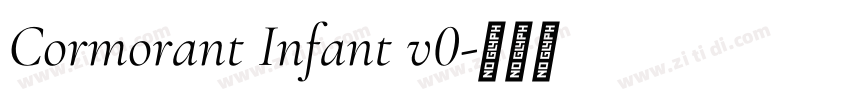 Cormorant Infant v0字体转换
